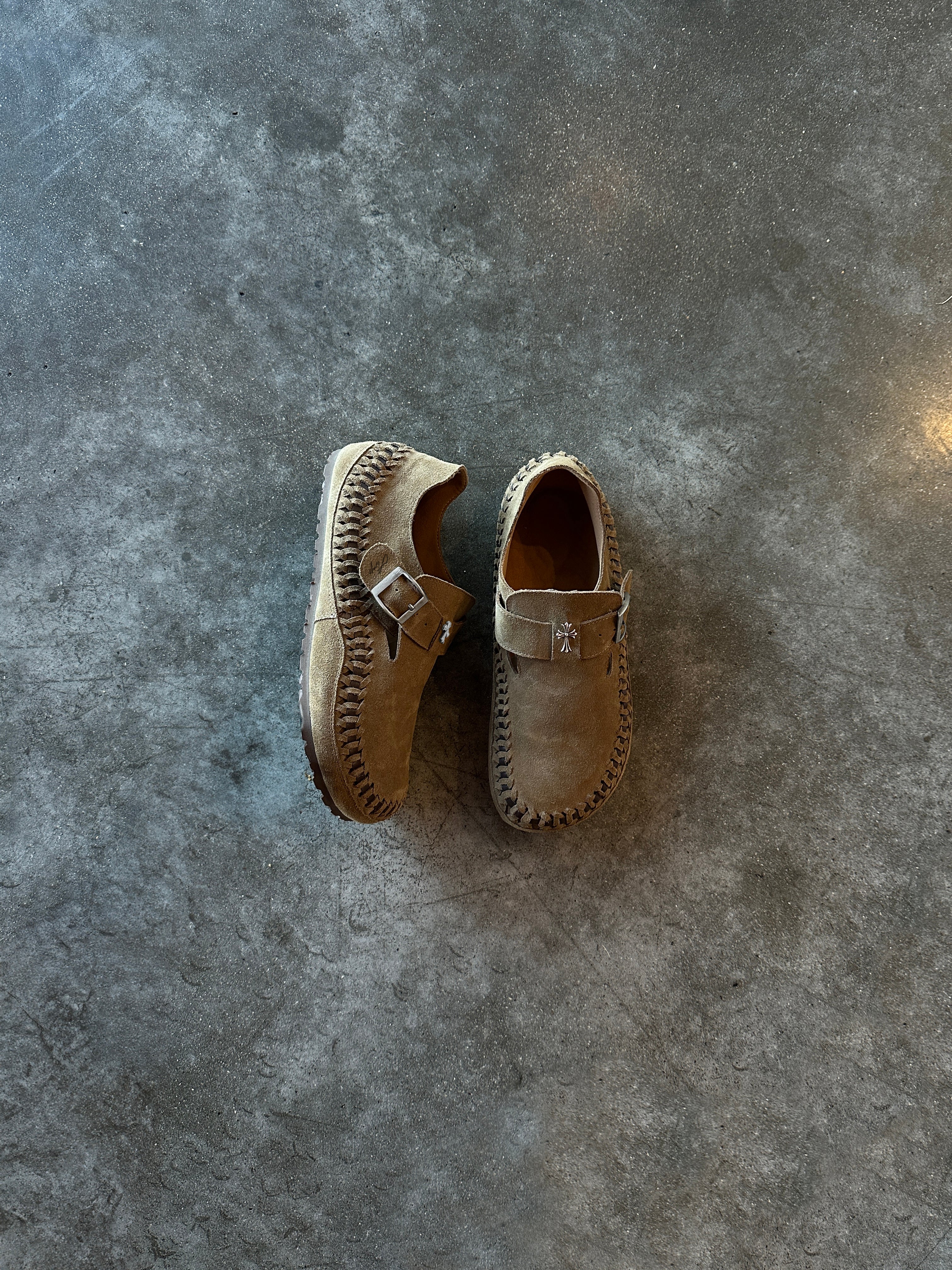 TAUPE BRAIDED BIRKS