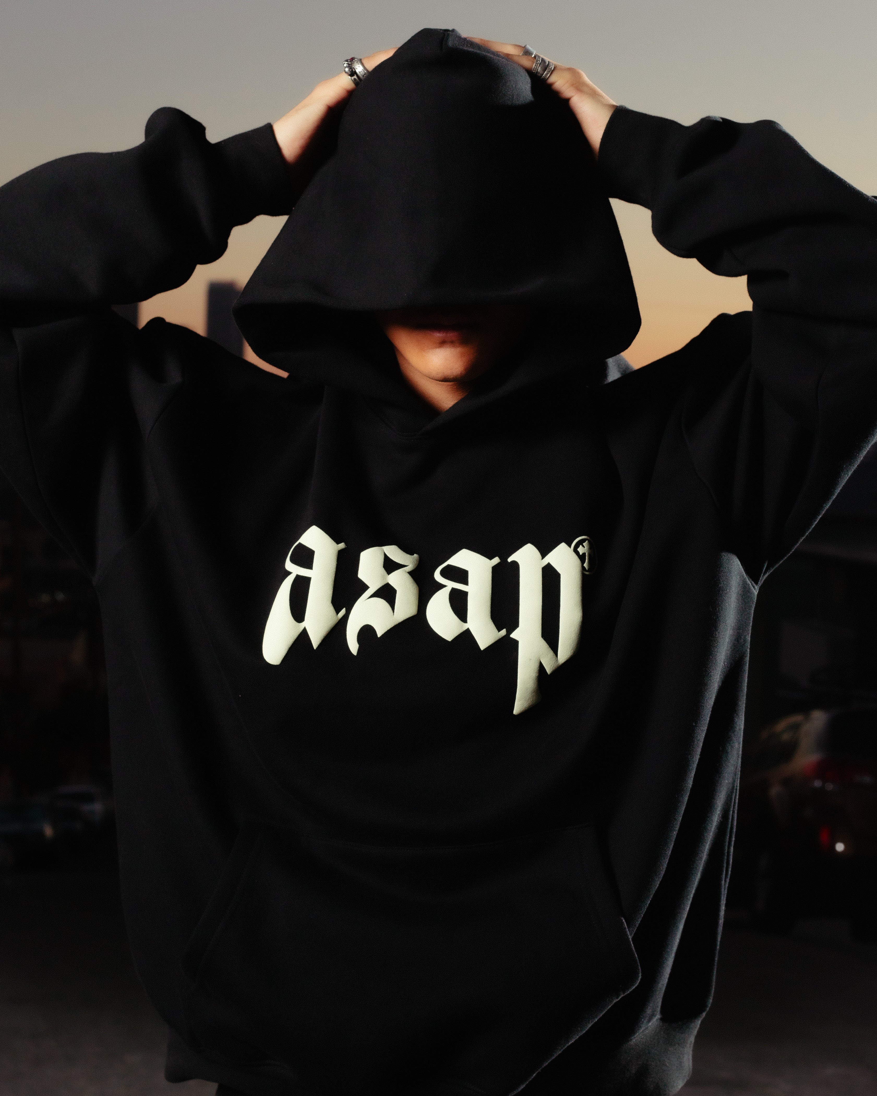 ASAP BLACK HOODIE - asap culture