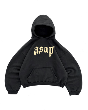 ASAP BLACK HOODIE - asap culture