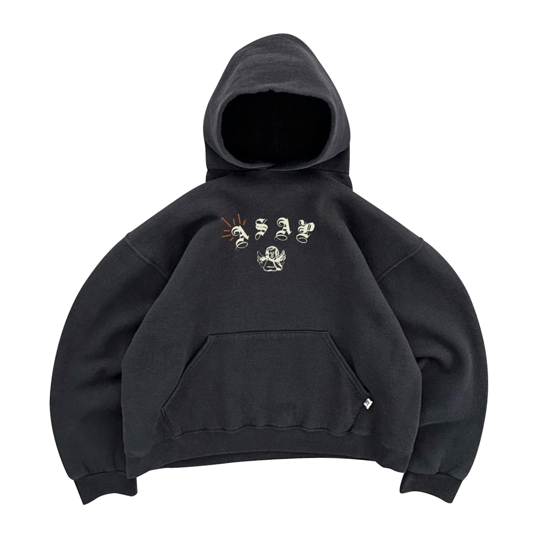 BLACK ANGEL HOODIE - asap culture