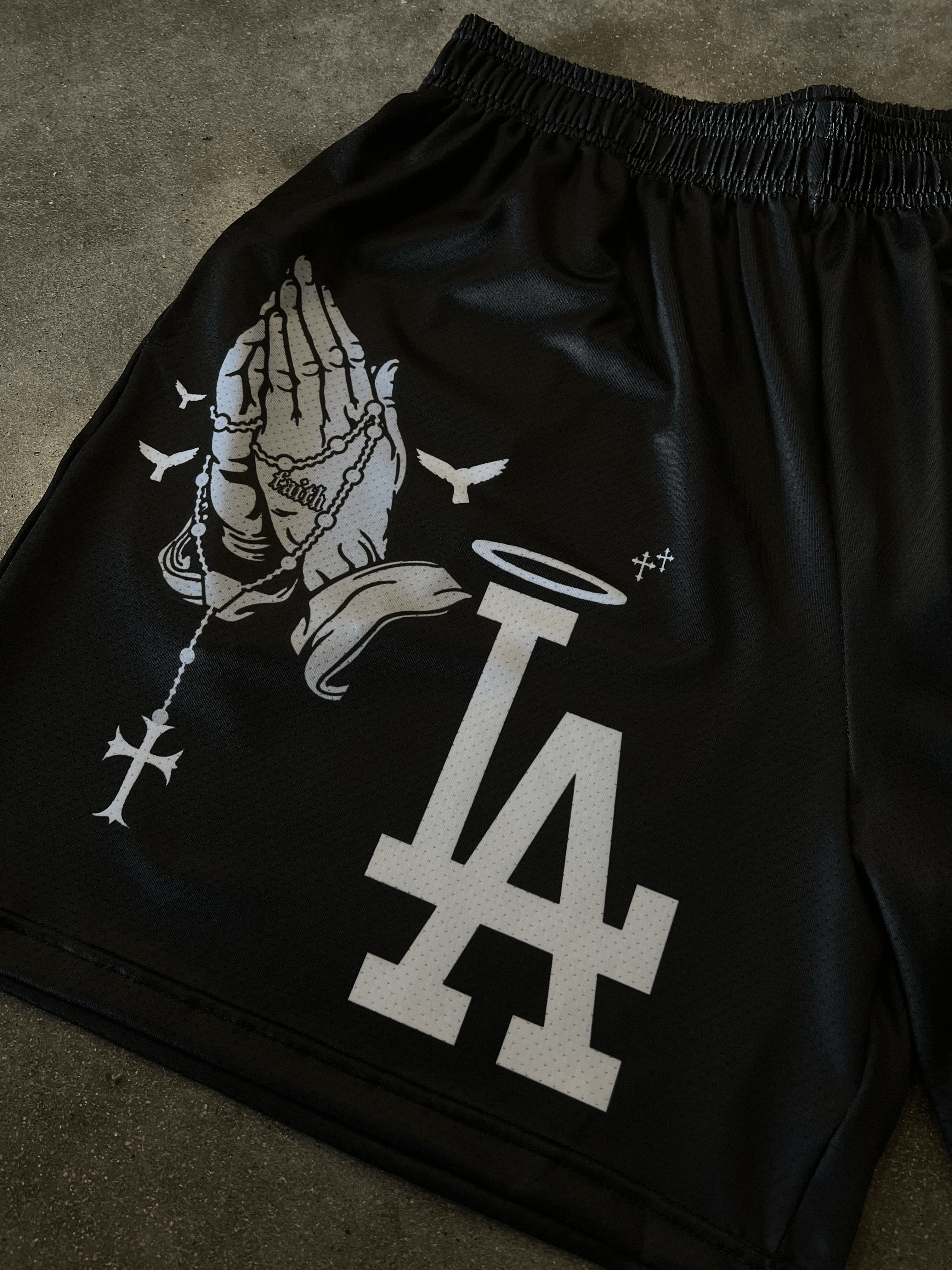 BLACK LA SHORTS - asap culture