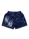 DARK BLUE NY SHORTS - asap culture