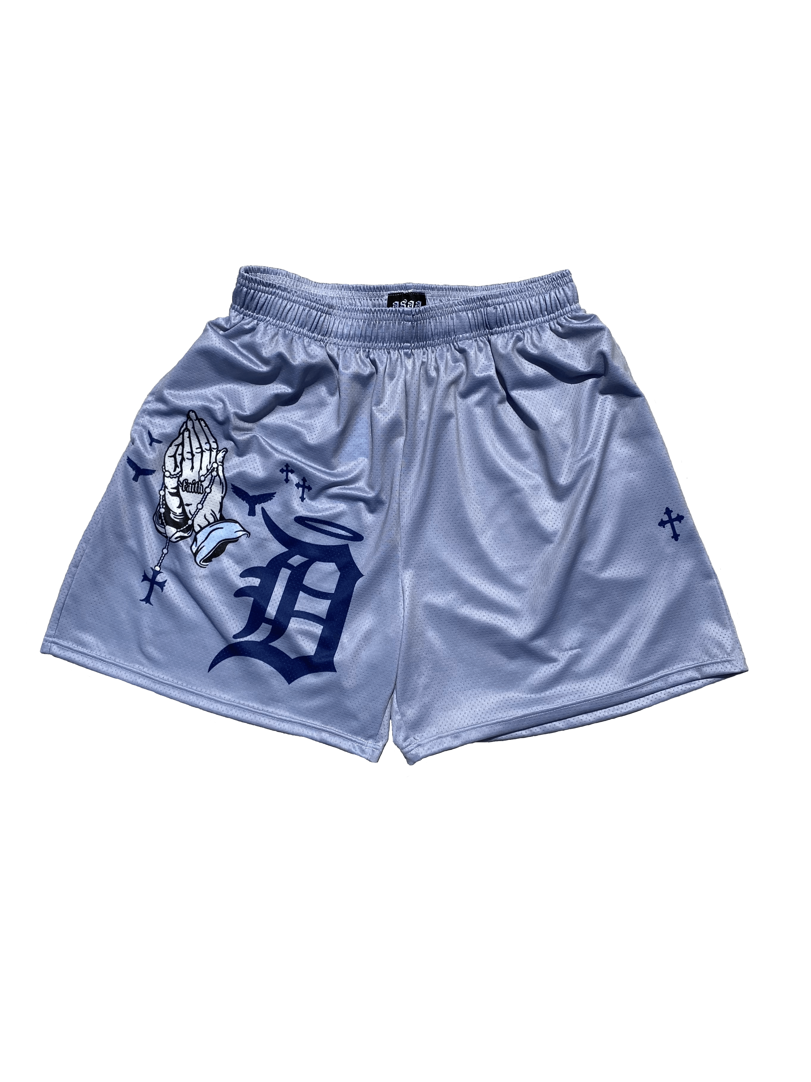 GREY DETROIT SHORTS - asap culture